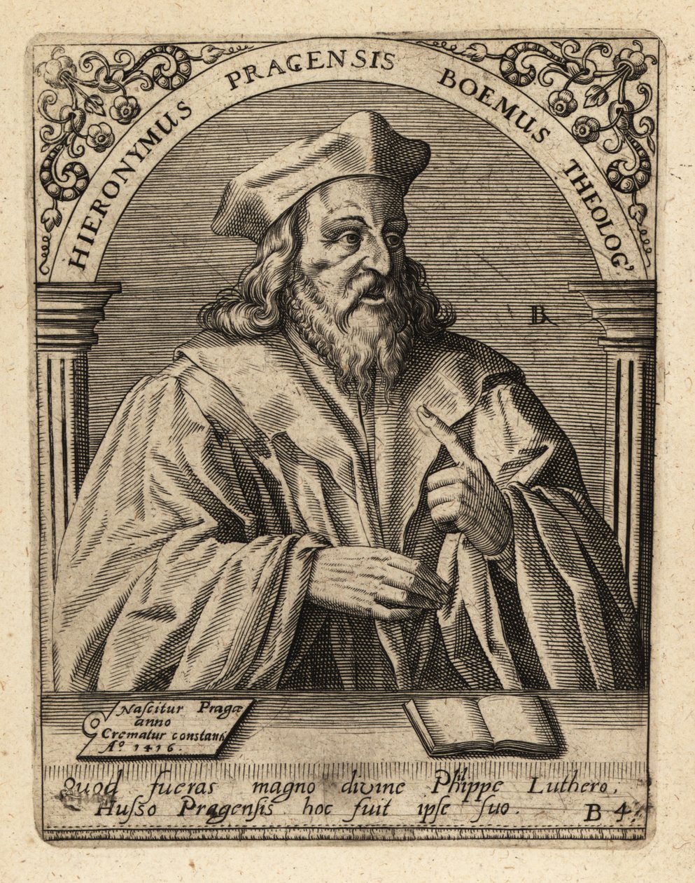 Hieronymus von Prag von Theodore de Bry