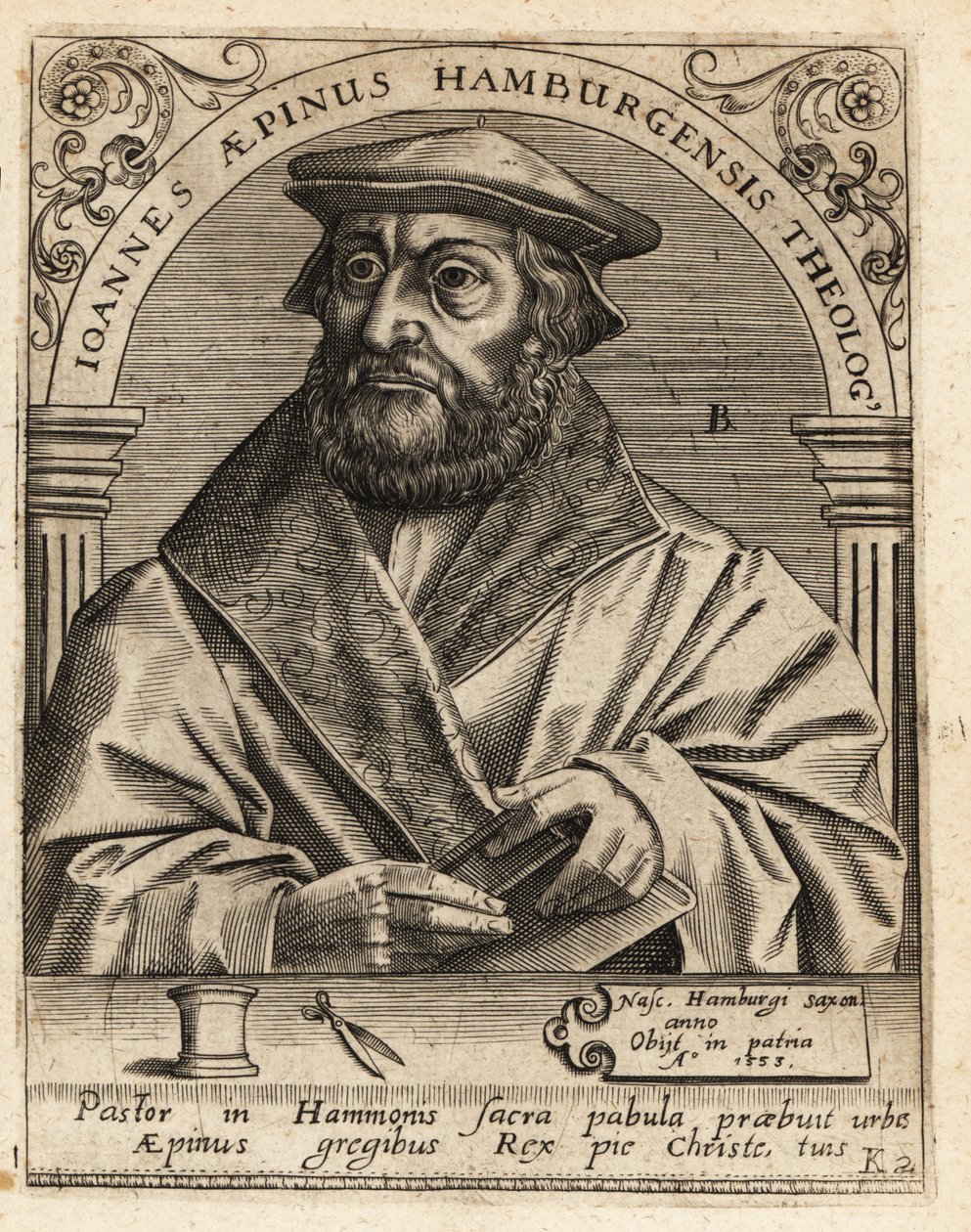 Johannes Aepinus von Theodore de Bry