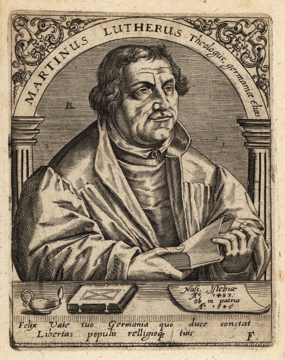 Martin Luther von Theodore de Bry