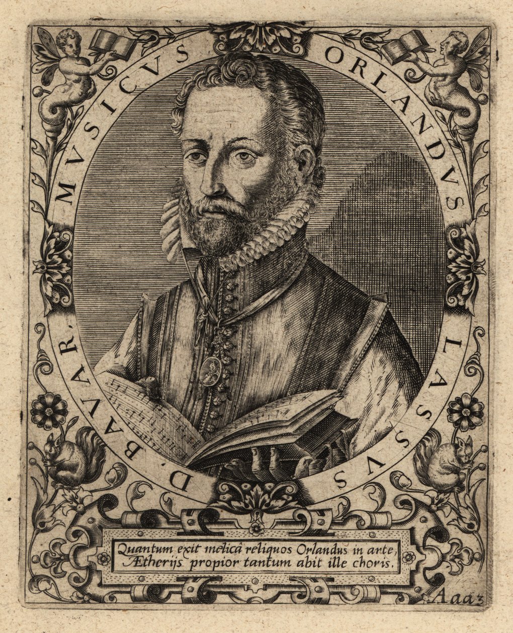 Orlande de Lassus, polyphoner Komponist von Theodore de Bry