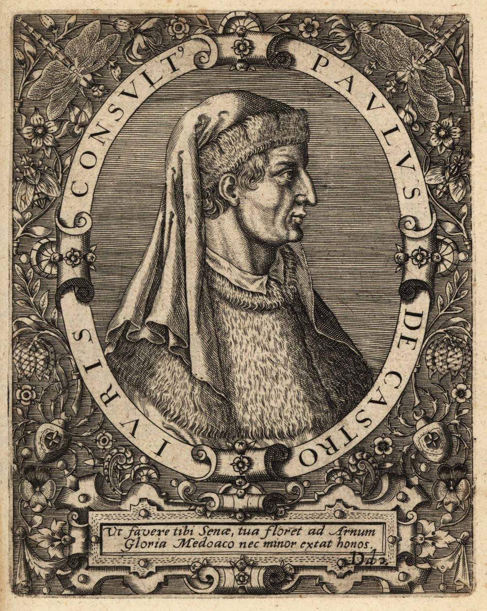 Paulus Castrensis von Theodore de Bry