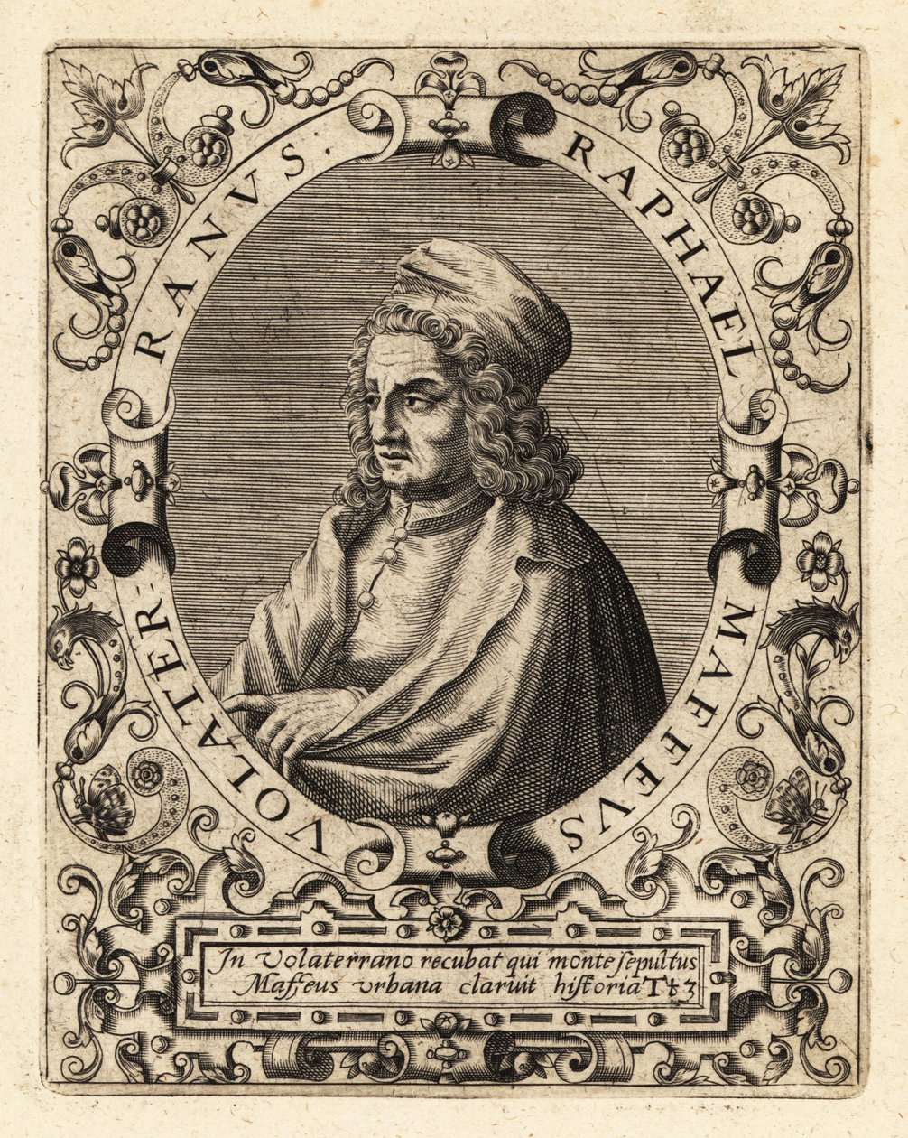 Raffaello Maffei, italienischer Historiker von Theodore de Bry