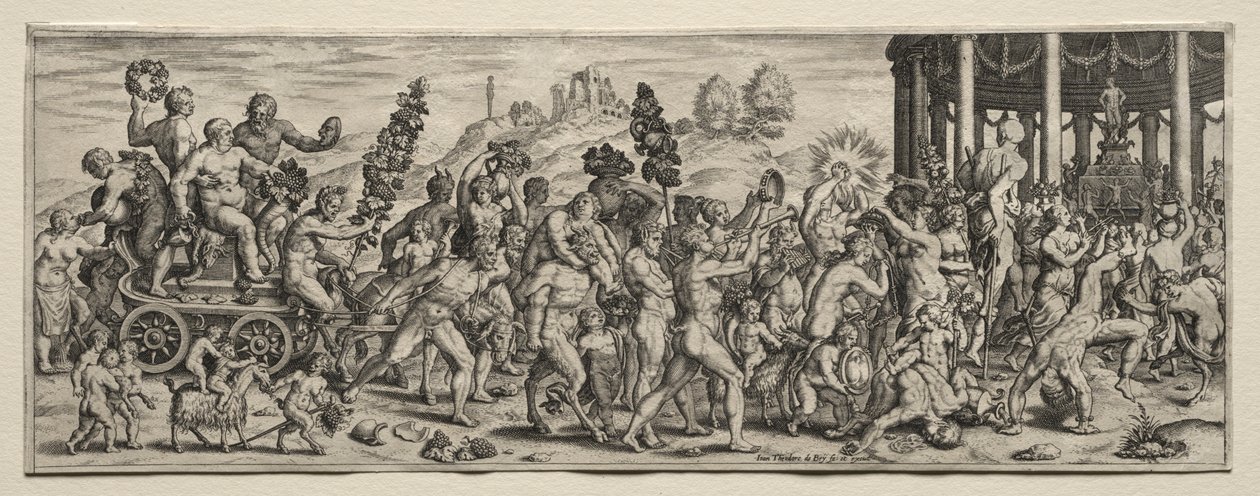 Triumph des Bacchus von Theodore de Bry
