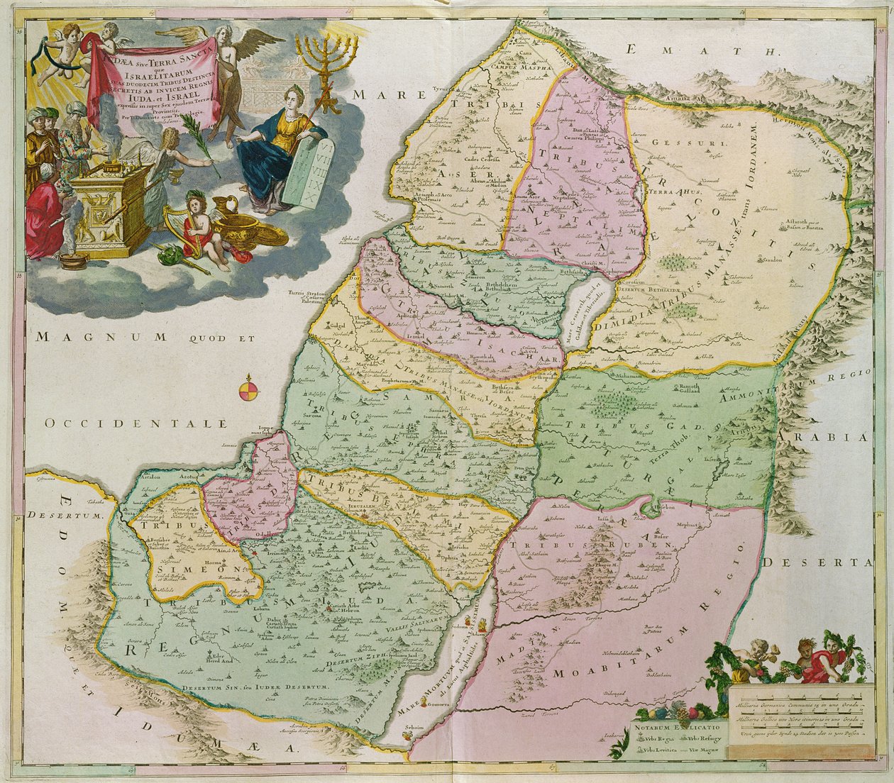 Karte des Heiligen Landes von Theodorus Danckerts