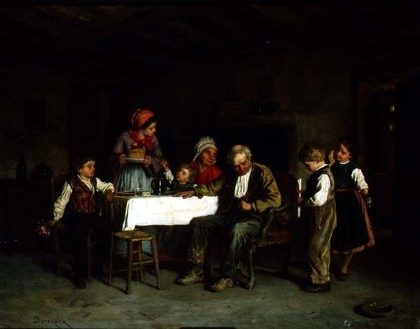 Eine Überraschungsparty von Theophile Emmanuel Duverger