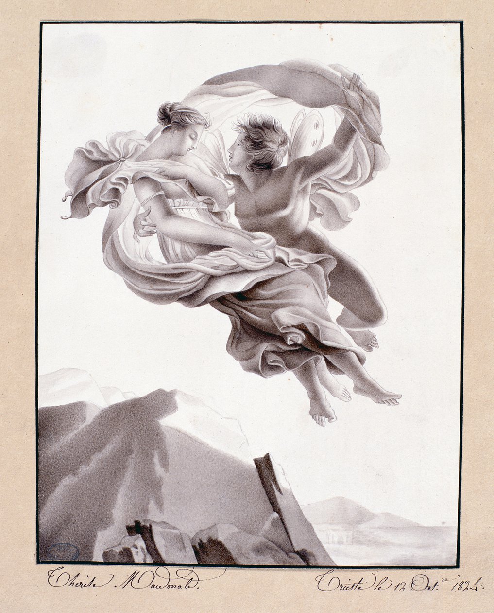Entführung der Psyche, Triest, 12. Oktober 1824 von Therèse Macdonale