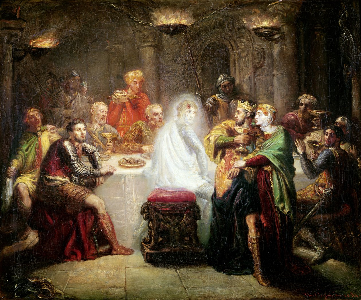 Der Geist von Banquo von Théodore Chassériau