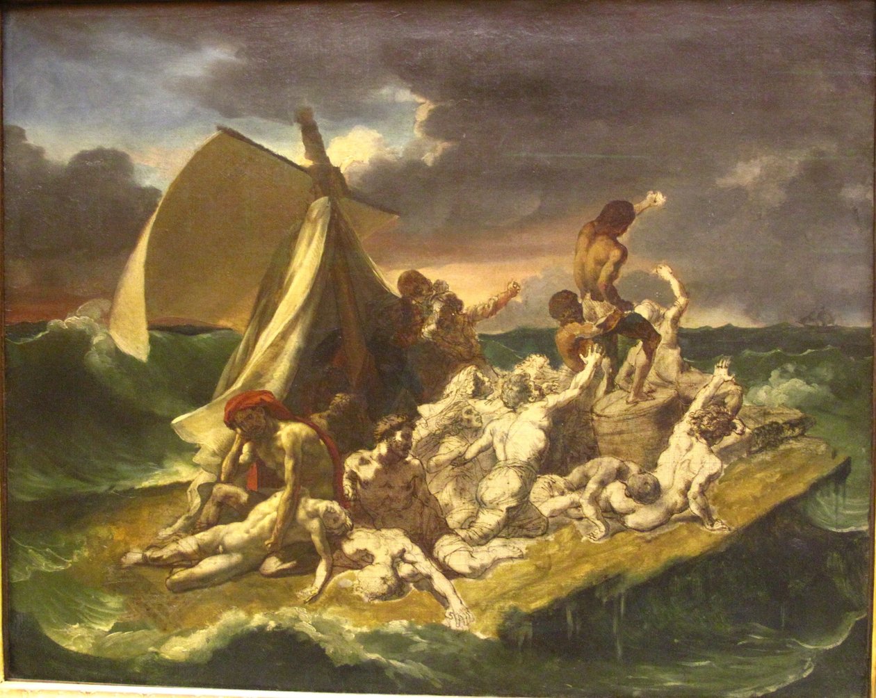 Skizze des Floßes der Medusa von Theodore Gericault
