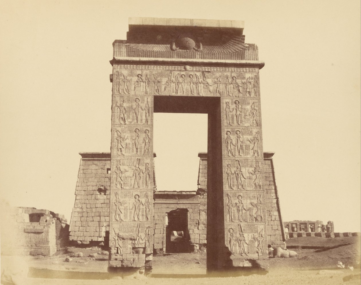 Portal des Tempels von Khonsu, Karnak von Théodule Devéria