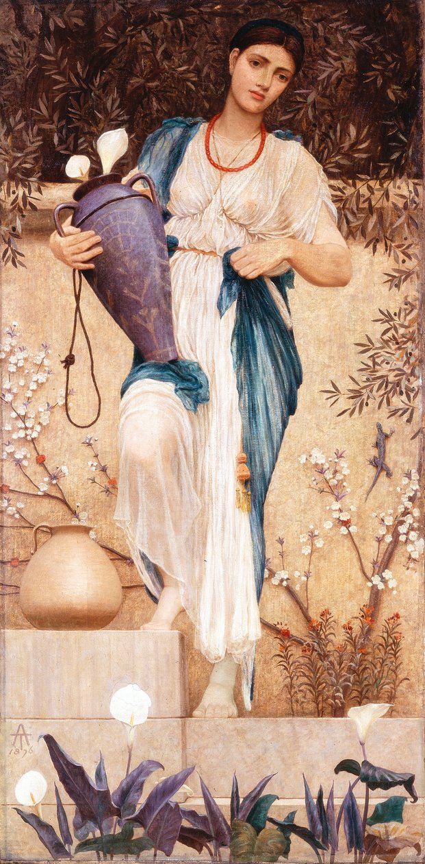 Frau mit Lilien, 1876 von Thomas Armstrong