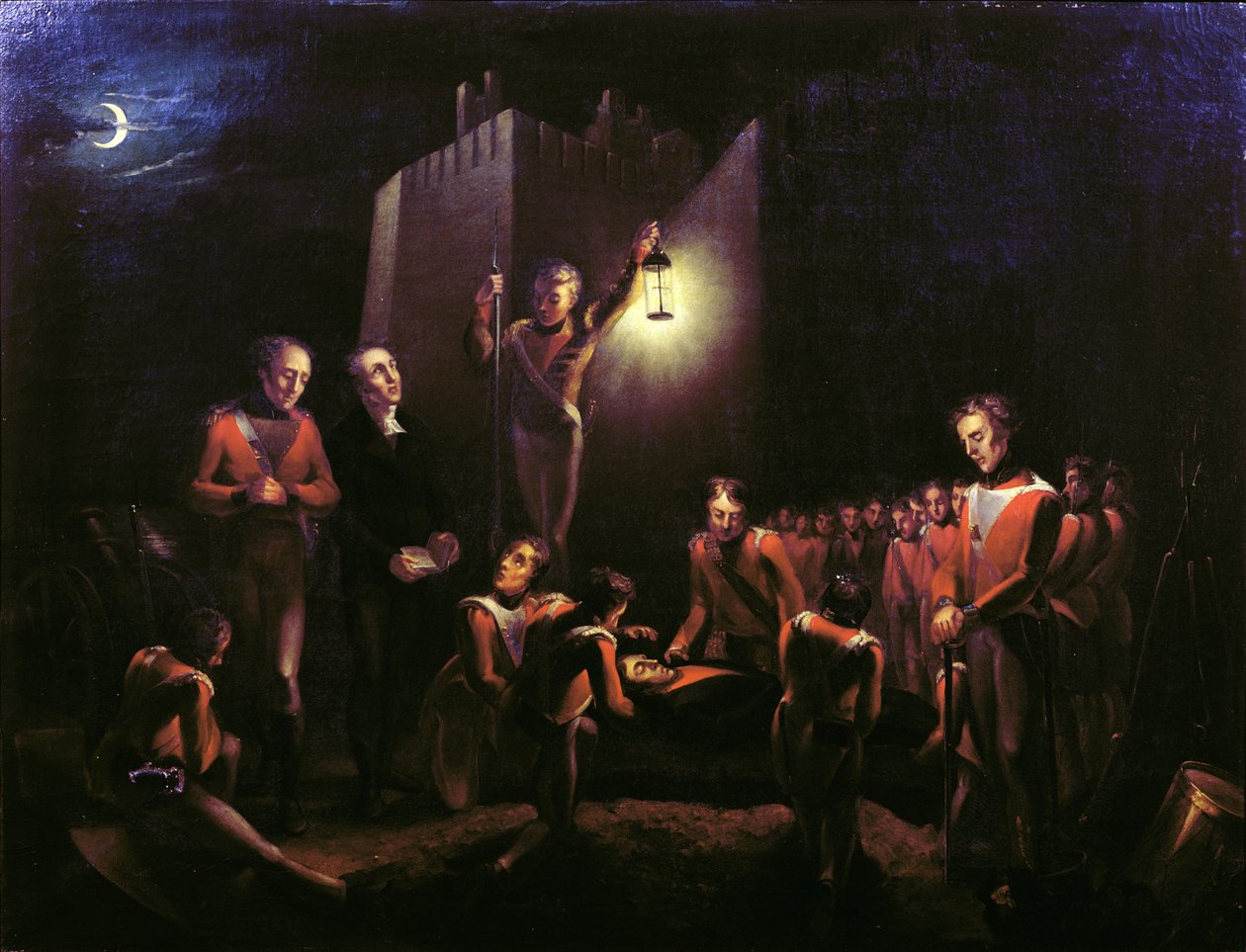 Das Begräbnis von Sir John Moore in La Coruna, 1809 von Thomas Ballard