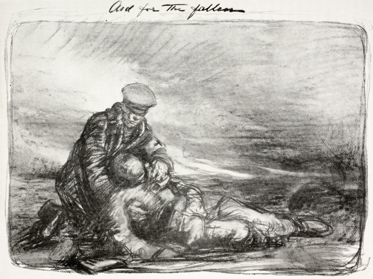 Hilfe für die Gefallenen, 1915 von Thomas Brock