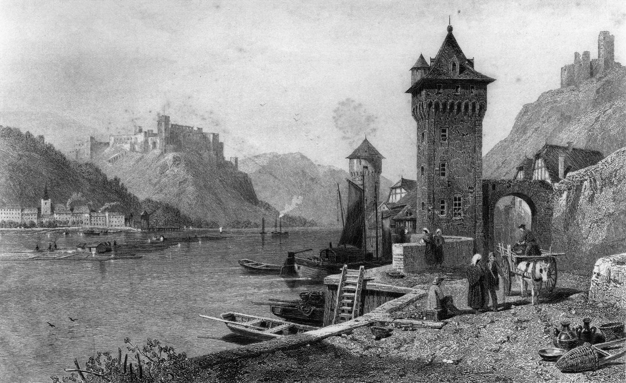 St. Goar, graviert von J. Outhwaite, gedruckt von Cassell und Company von Thomas Charles Leeson Rowbotham