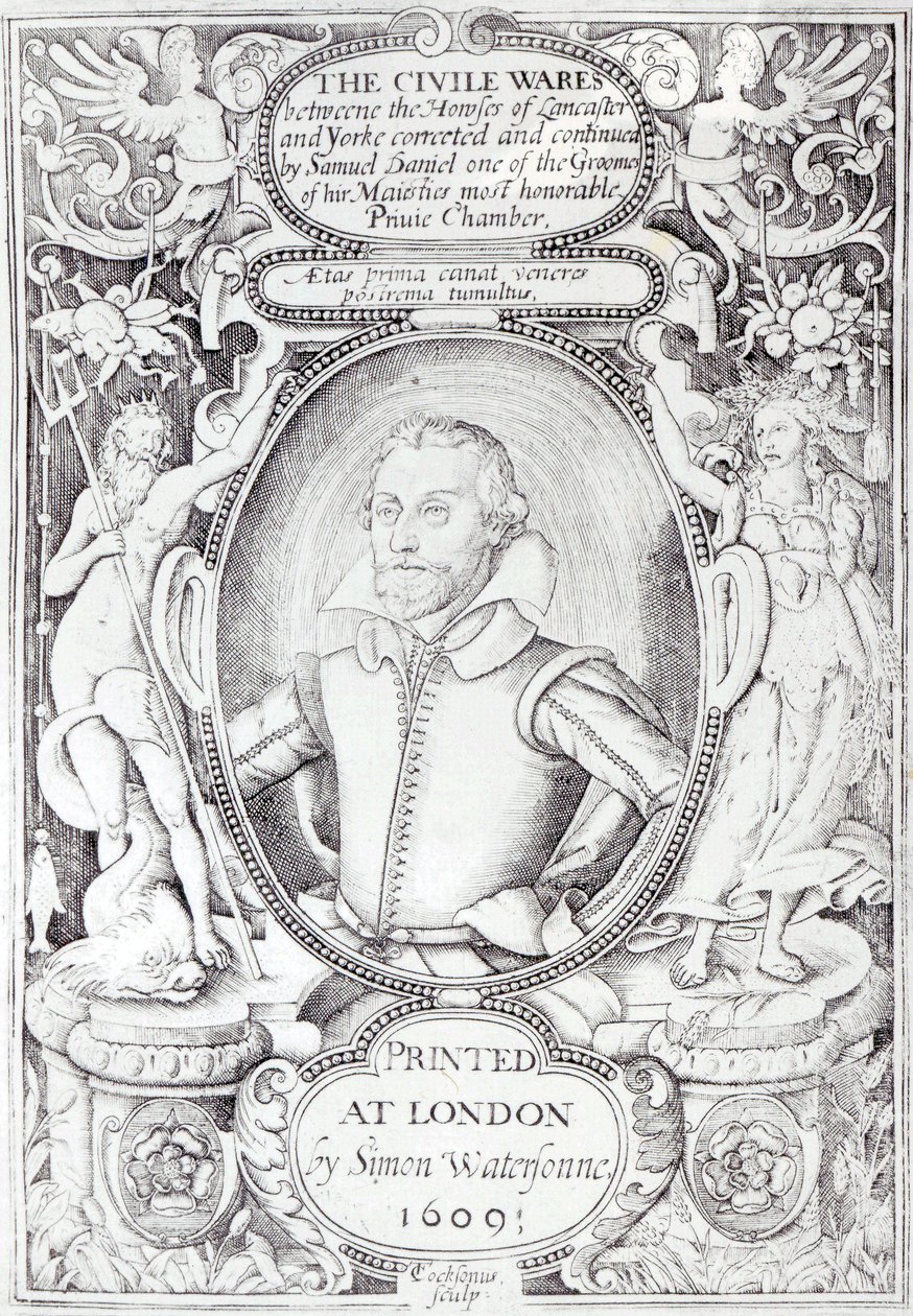Porträt von Samuel Daniel von Thomas Cockson