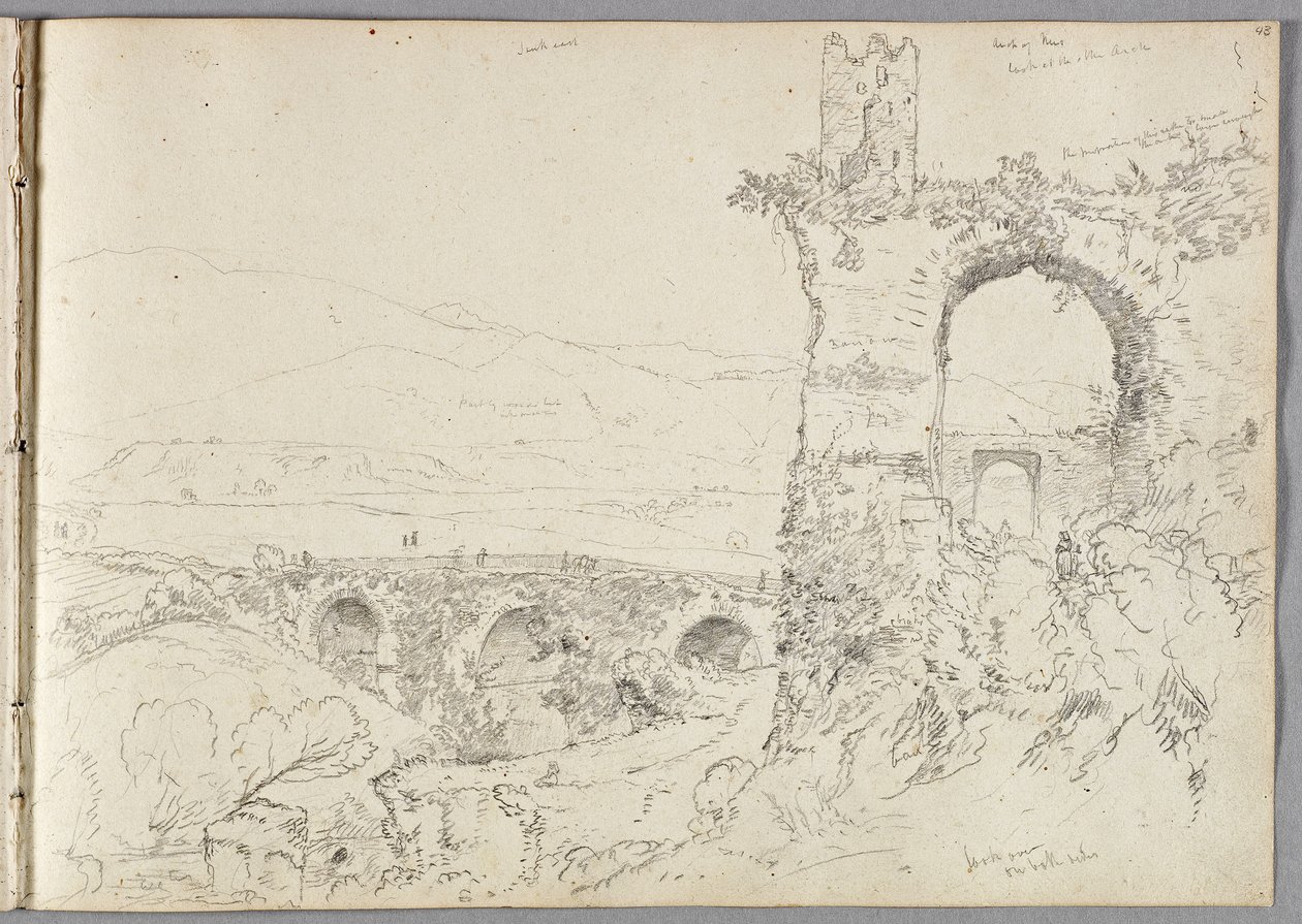 Eine Ansicht in der Nähe von Tivoli (Morgen) 1832 von Thomas Cole