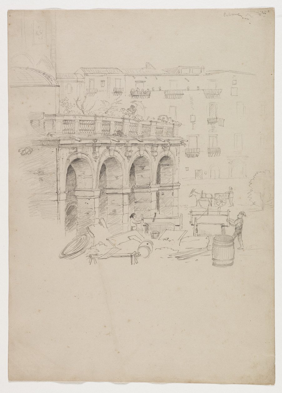 Arkade in Palermo, Sizilien, 1842 von Thomas Cole