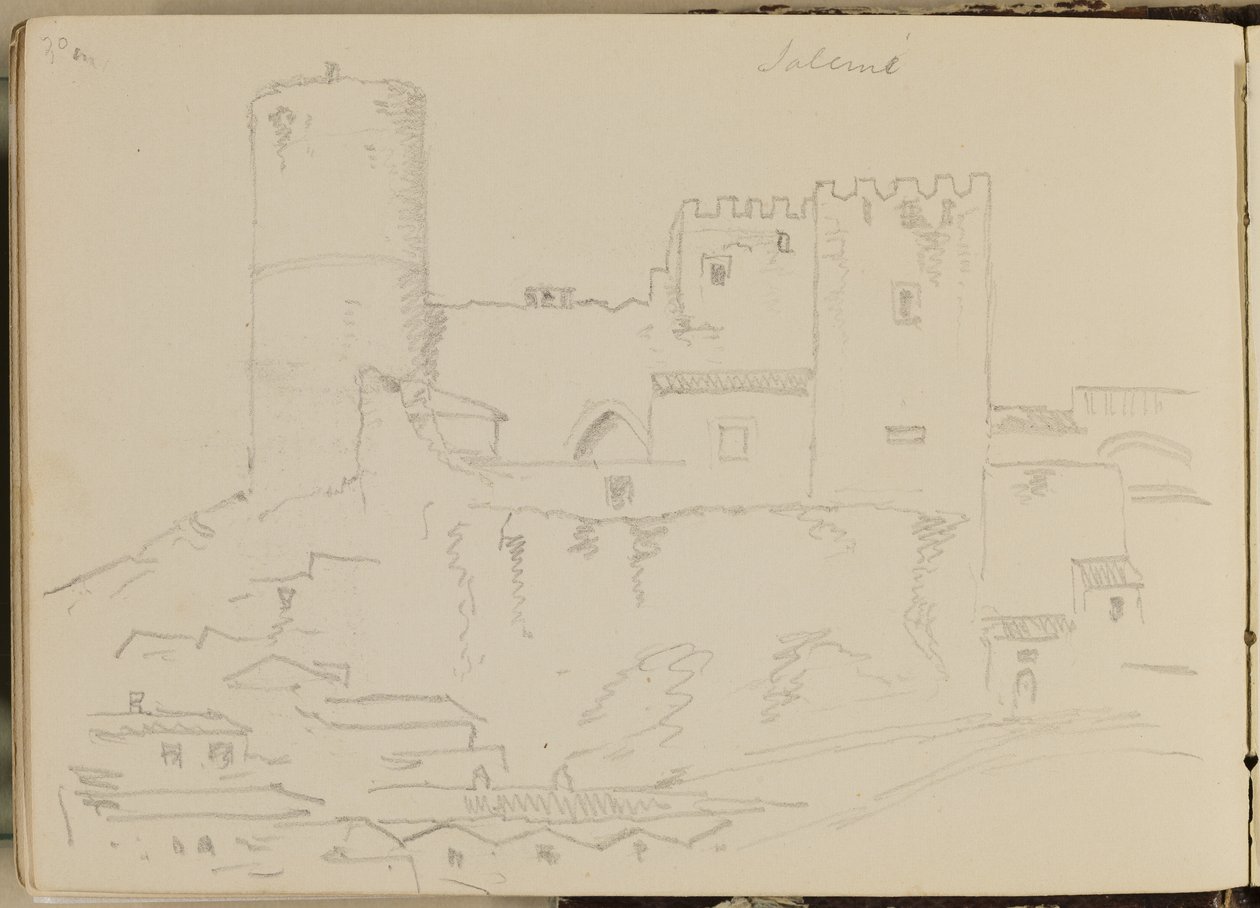 Schloss von Salemi, 1842 von Thomas Cole