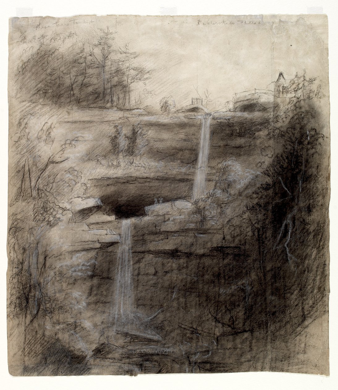 Doppelwasserfall - Kaaterskill Falls, 1826 von Thomas Cole