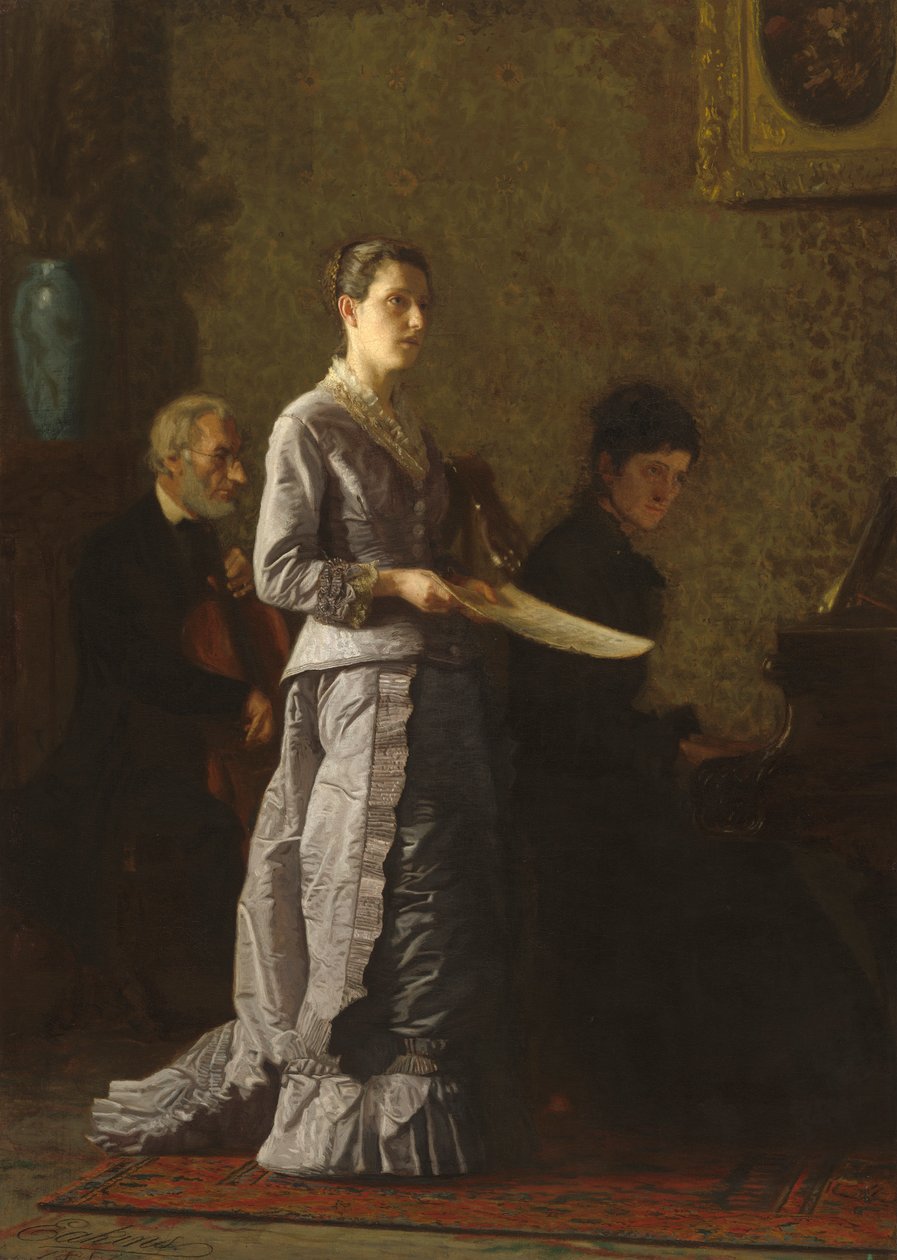 Ein trauriges Lied singen, 1881 von Thomas Eakins
