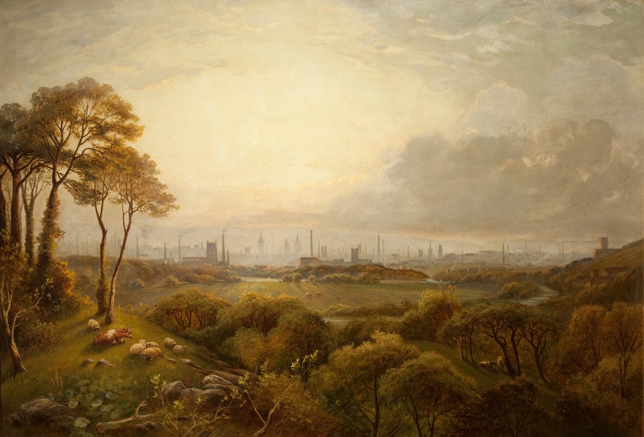 Ansicht von Manchester von Thomas Creswick