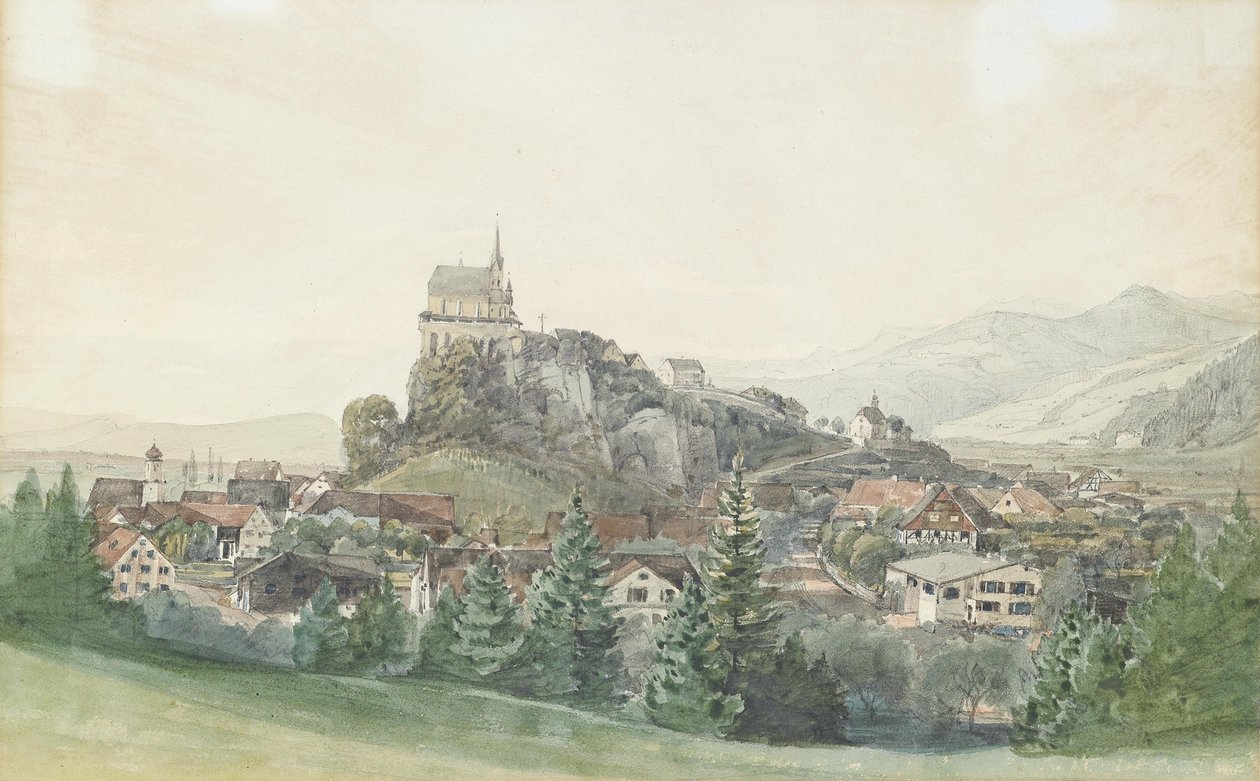 Ansicht von Rankweil von Thomas Ender