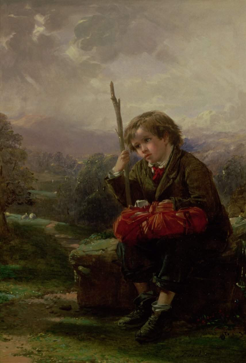 Eine Rast unterwegs von Thomas Faed