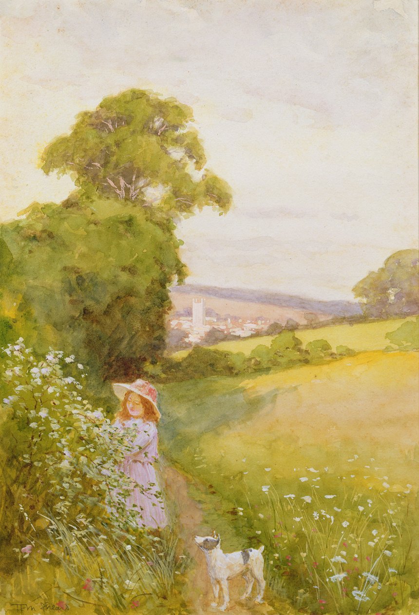 Blumen pflücken von Thomas Frederick Mason Sheard
