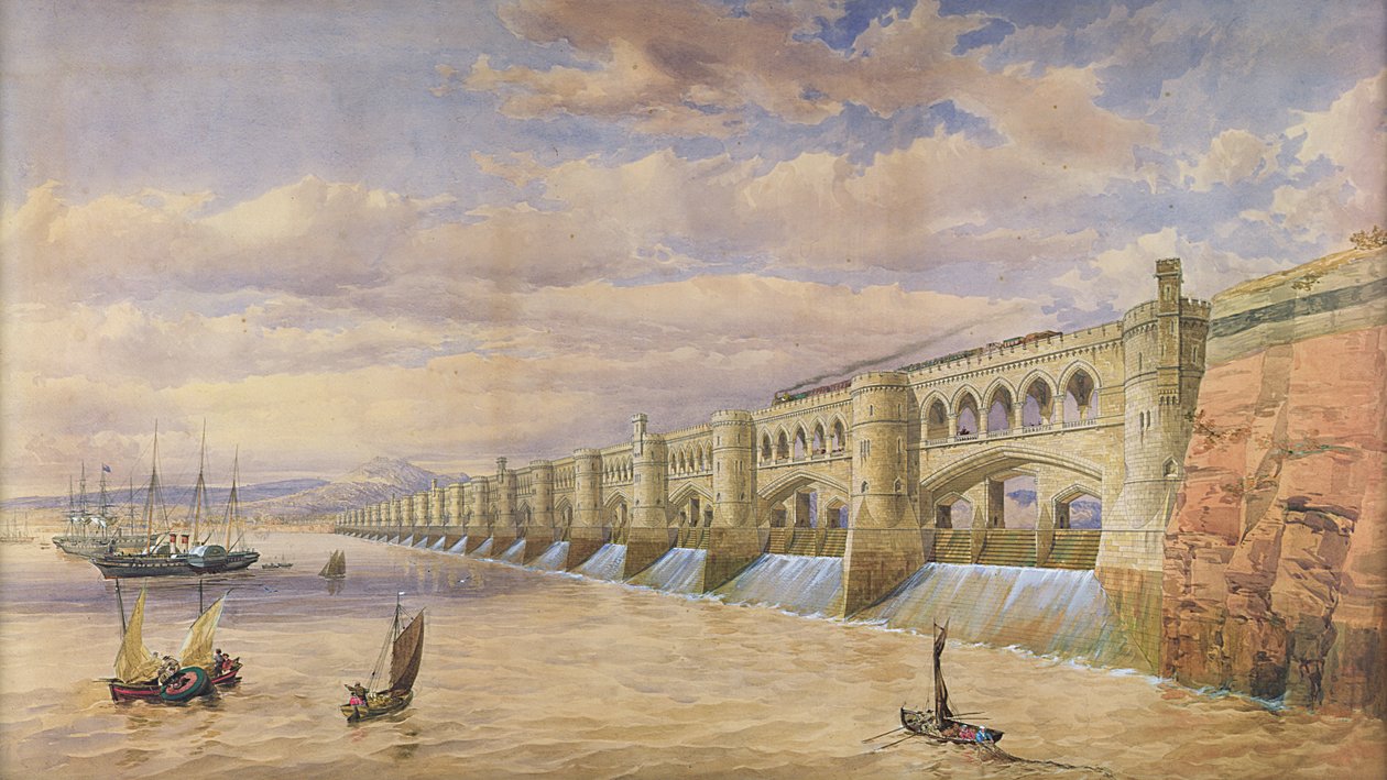 Vorgeschlagener Damm über den Fluss Severn von Thomas Fulljames