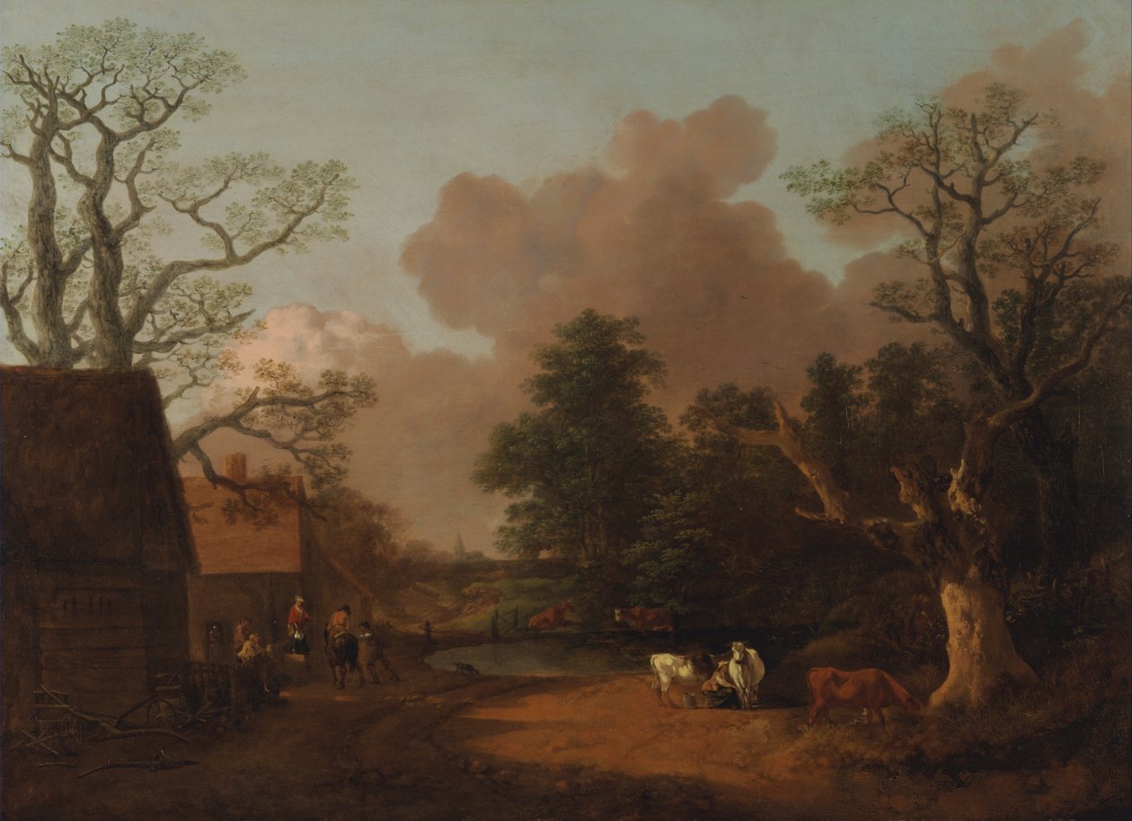 Landschaft mit Milchmädchen von Thomas Gainsborough