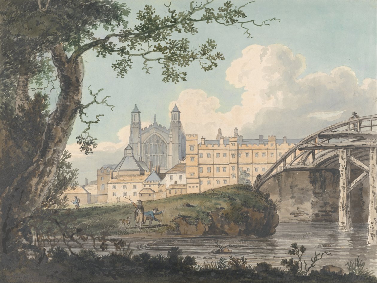 Eton College von Datchet Road von Thomas Girtin