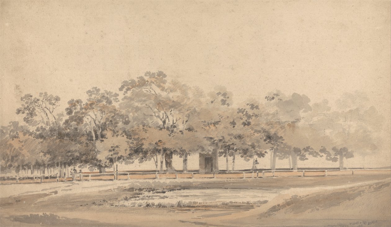 Bäume im Hyde Park, London von Thomas Girtin