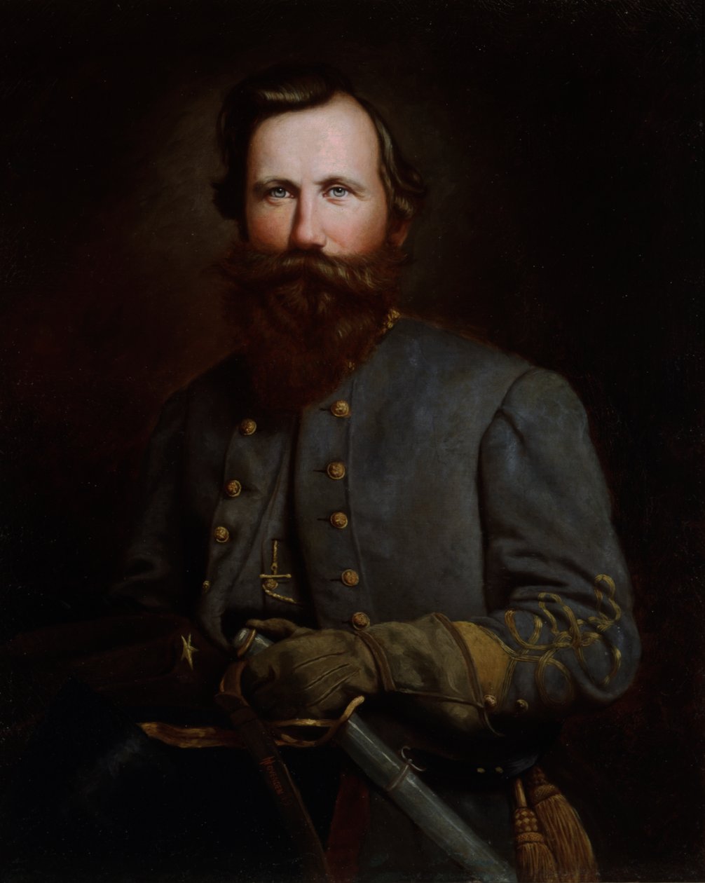 Porträt von James Ewell Brown Stuart, 1869 von Thomas Hovenden
