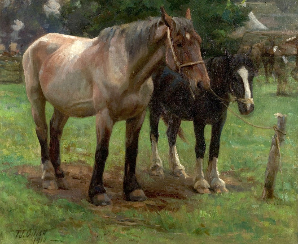 Ein Jahrmarkt, 1910 von Thomas J. Gillott