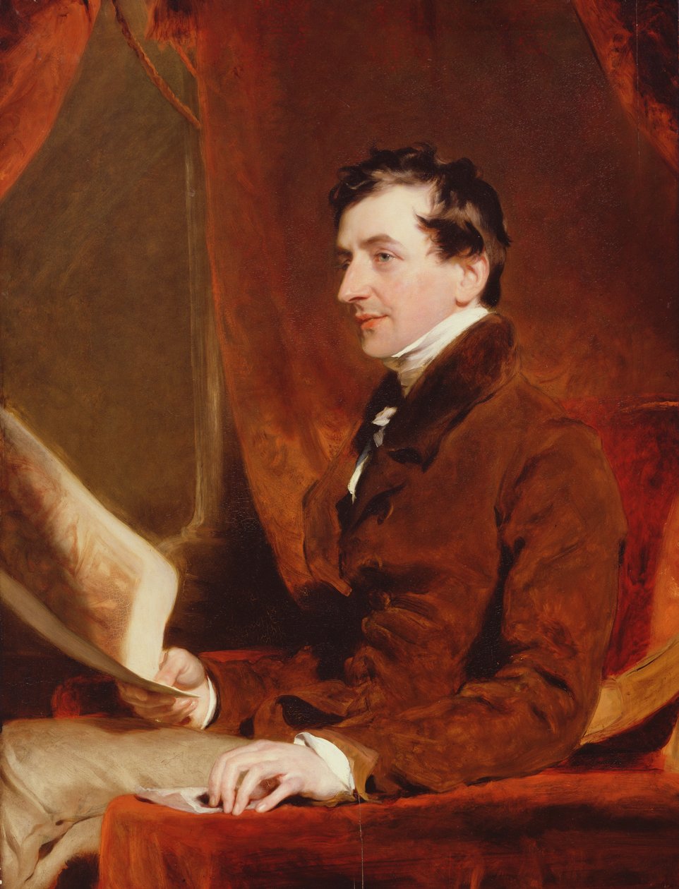 Porträt von Samuel Woodburn, ca. 1820 von Thomas Lawrence