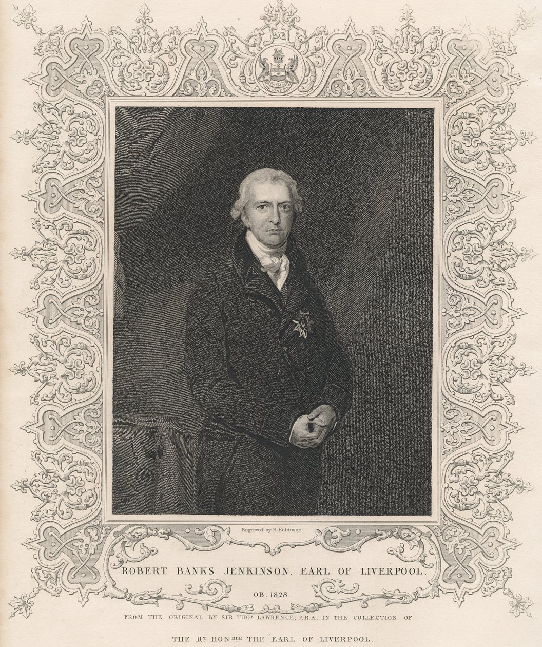 Robert Banks Jenkinson, 2. Earl of Liverpool von Thomas Lawrence
