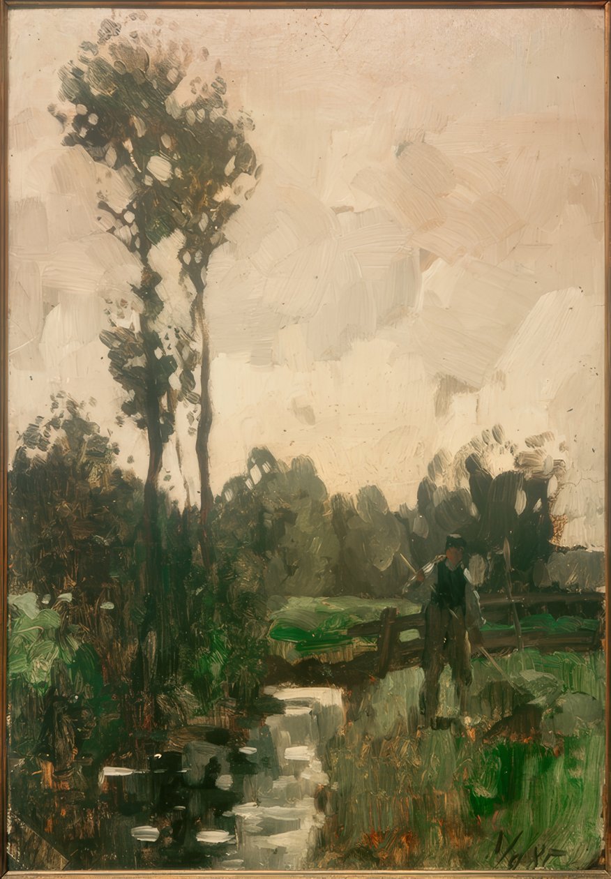 Bauer am Bach von Thomas Ludwig Herbst