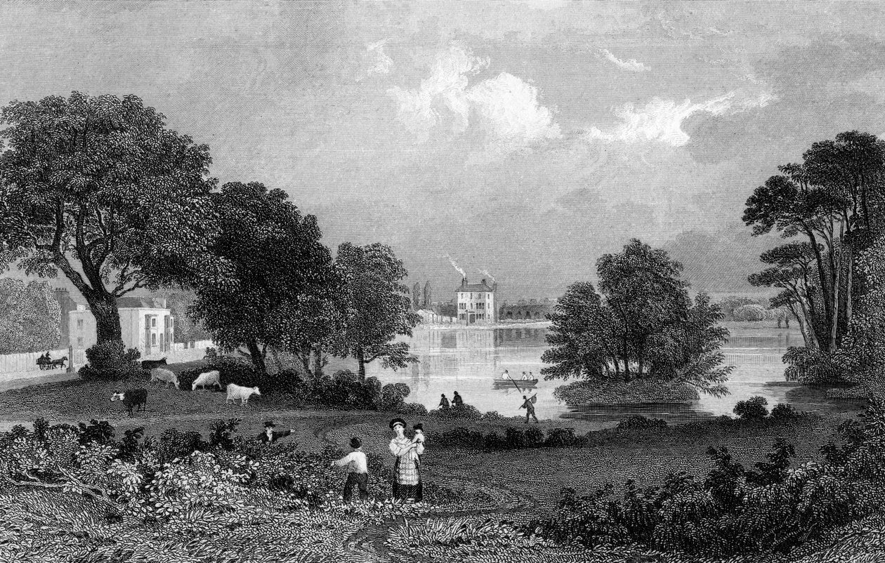 Der Adler, Snaresbrook, graviert von Samuel Lacey, 1832 von Thomas Mann Baynes