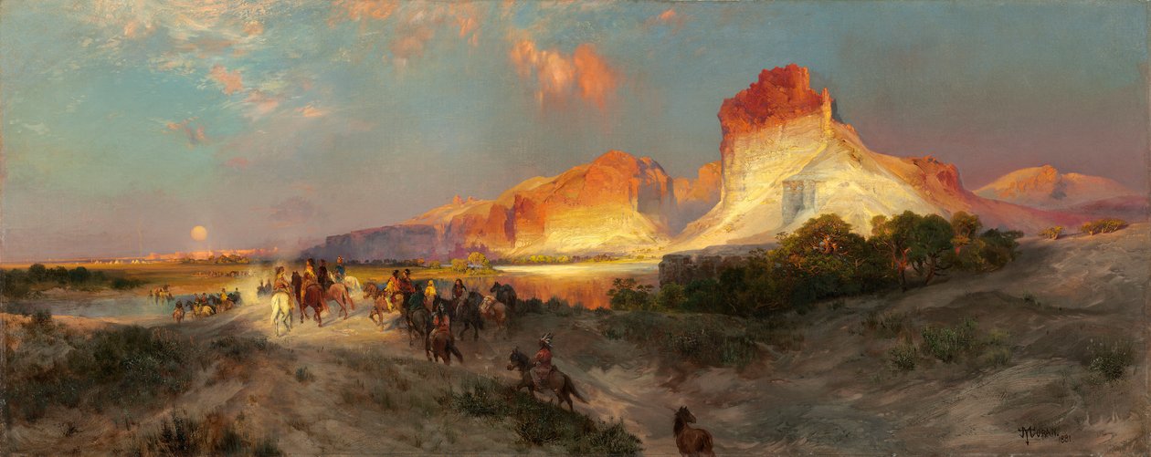 Green River Klippen, Wyoming, 1881 von Thomas Moran