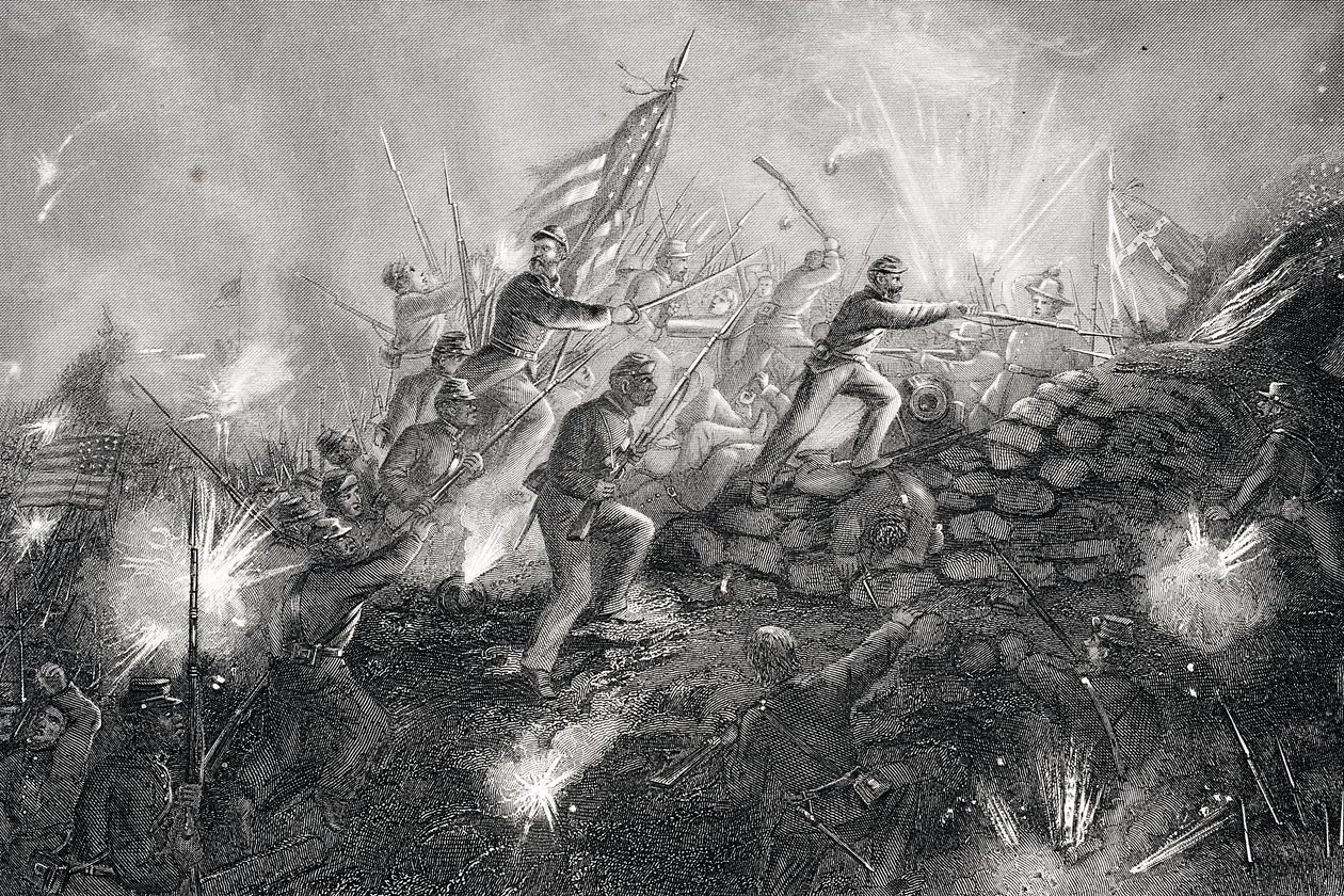Angriff auf Fort Wagner, Morris Island, South Carolina, 1863 von Thomas Nast