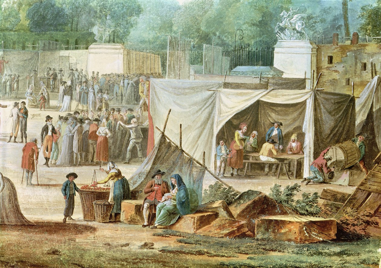 Blick auf die Tuilerien vom Place de la Revolution (Detail) von Thomas Naudet
