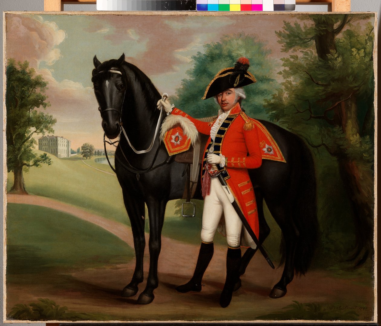 Porträt eines Herrn in Militäruniform von Thomas Peat