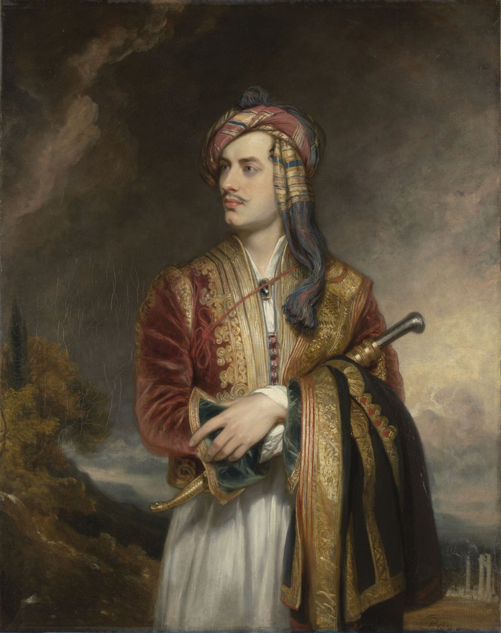Porträt von Lord Byron in albanischer Tracht (1788-1824) von Thomas Phillips