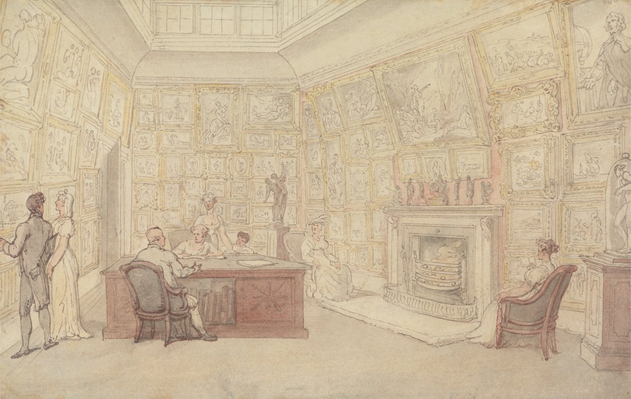 Die Kunstgalerie eines Gentlemans von Thomas Rowlandson