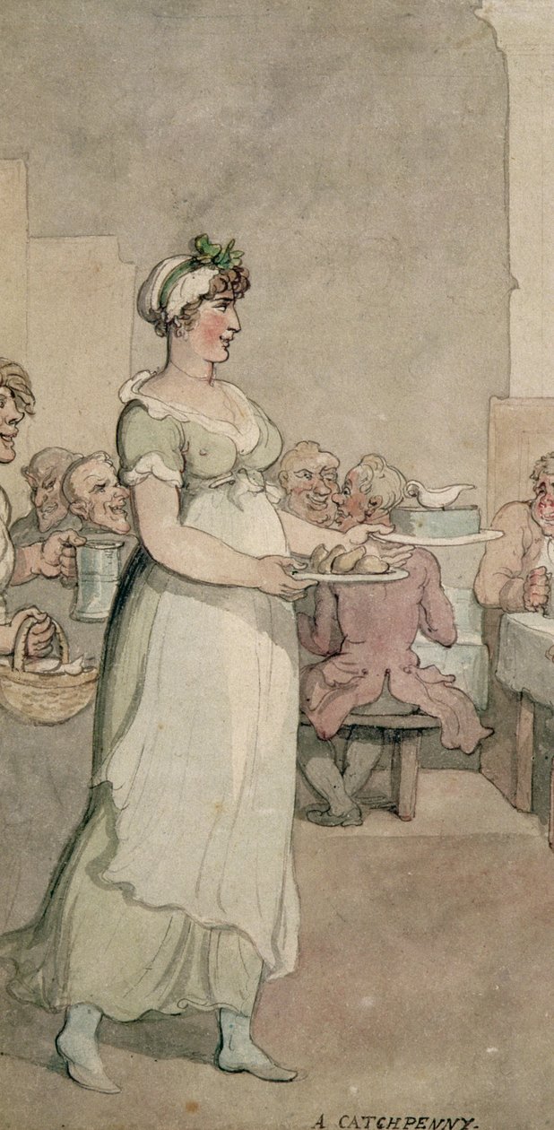 Ein Penny Slap Bang Shop (Detail) von Thomas Rowlandson