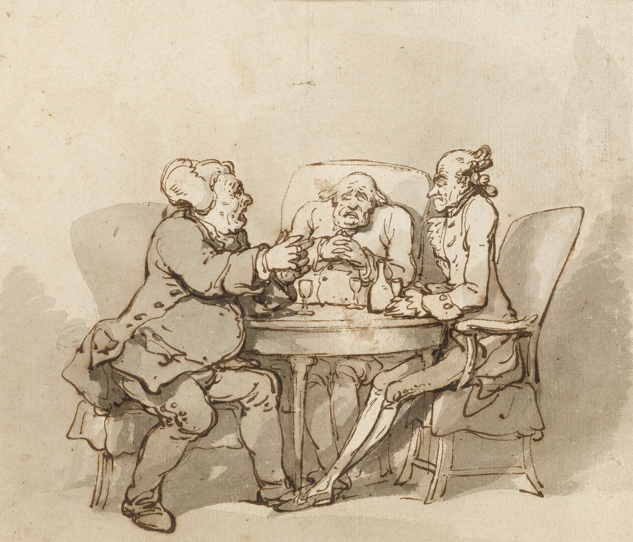 Ein Gespräch mit einem toten Kerl von Thomas Rowlandson
