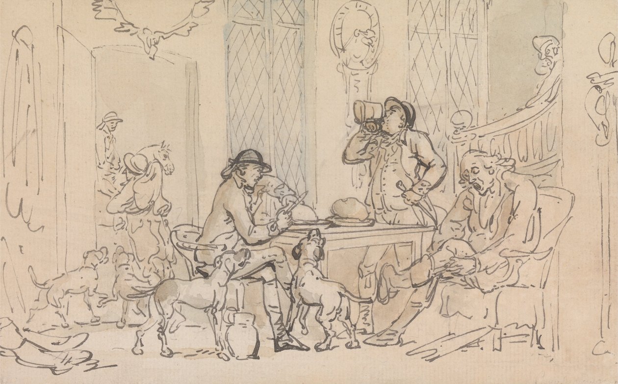 Frühstück vor der Jagd von Thomas Rowlandson