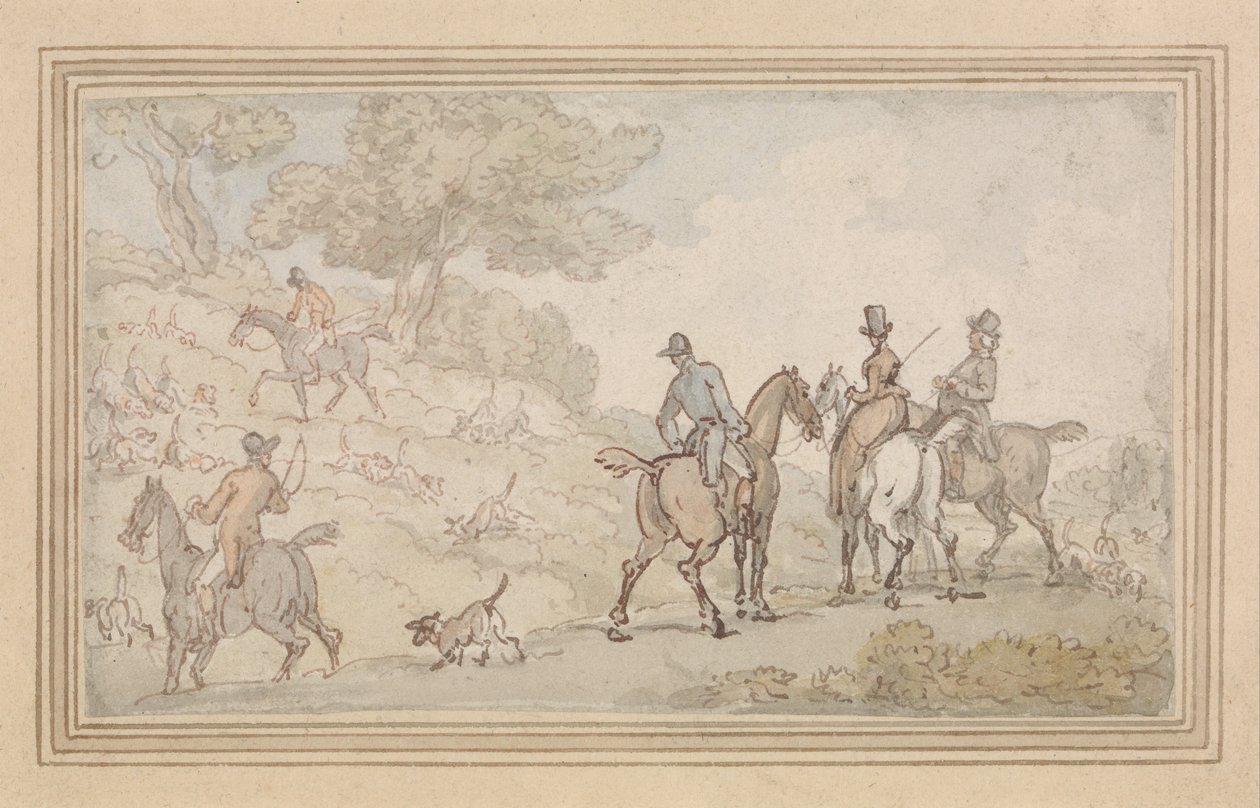 Deckzeichnung von Thomas Rowlandson