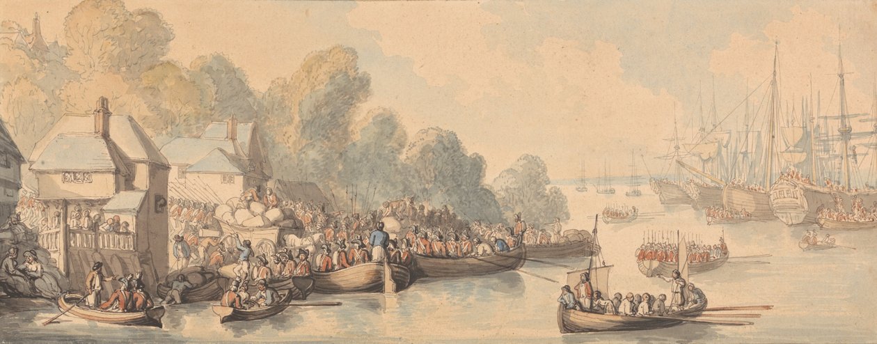 Einschiffung in Southampton, 20. Juni 1794 von Thomas Rowlandson