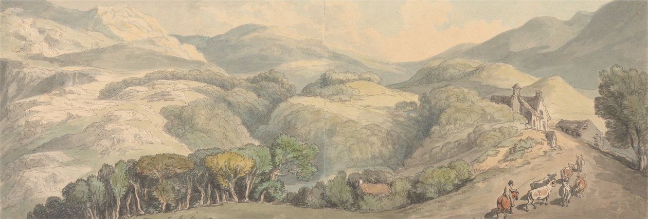 Eingang nach Festiniog, Wales von Thomas Rowlandson
