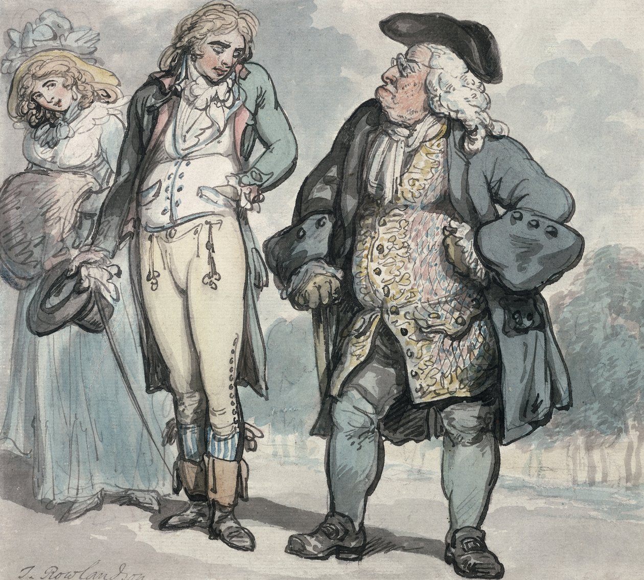 Väterlicher Unmut von Thomas Rowlandson